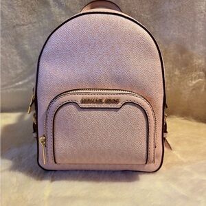 Michael Kors Blush Pink Monogram Backpack Purse